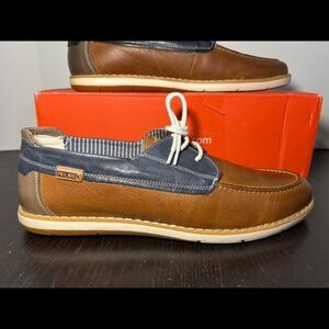 Pikolinos Jucar M4E-1035BFC1 Boat Shoes Brandy Leather Mens EU 43/US 9-9.5